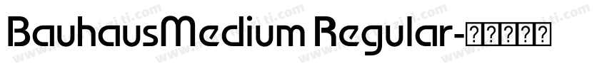 BauhausMedium Regular字体转换